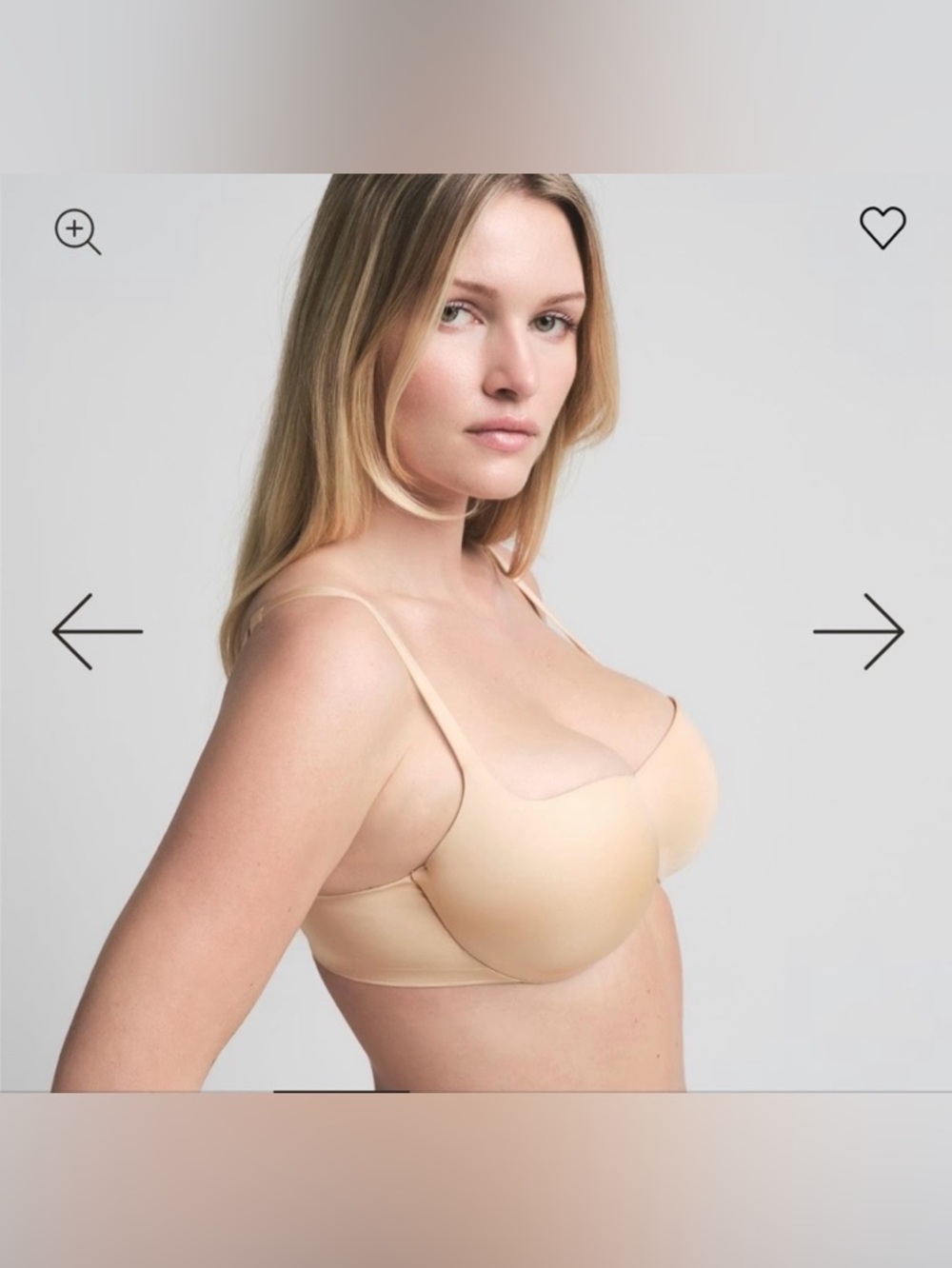 SKIMS Balconette  Ultimate Push Up Bra Sand NWT!!!  34C - Picture 5 of 5
